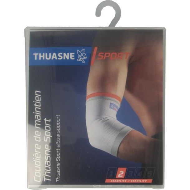 Thuasne Steunbrace elleboog lichtgrijs maat M (1 Stuks)