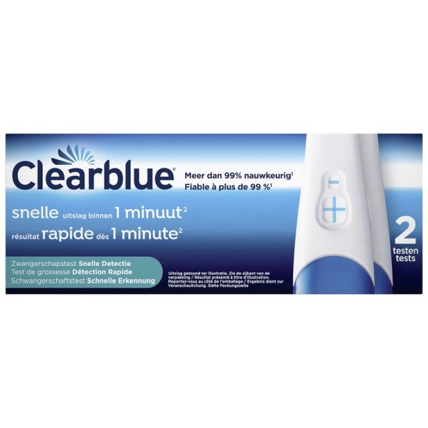 Clearblue Snelle detectie (2 Stuks)