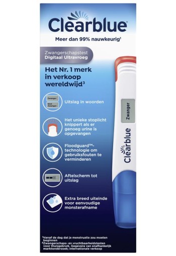 Clearblue Digitaal ultra vroeg (2 Stuks)