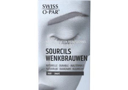 Swiss O-Par Professionele verfset wenkbrauwen zwart (1 Set)