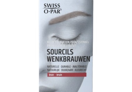 Swiss O-Par Professionele verfset wenkbrauwen bruin (1 Set)