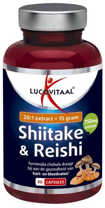 Lucovitaal Shiitake & reishi (90 Capsules)