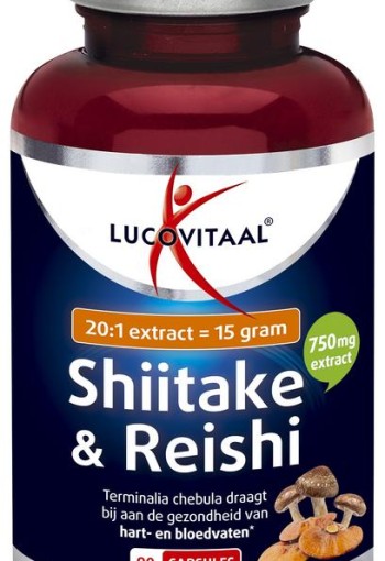 Lucovitaal Shiitake & reishi (90 Capsules)