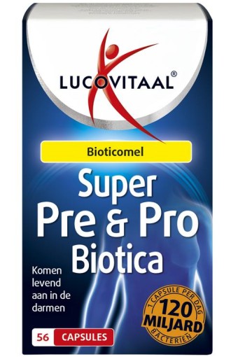 Lucovitaal Super pre & probiotica 120 miljard (56 Capsules)