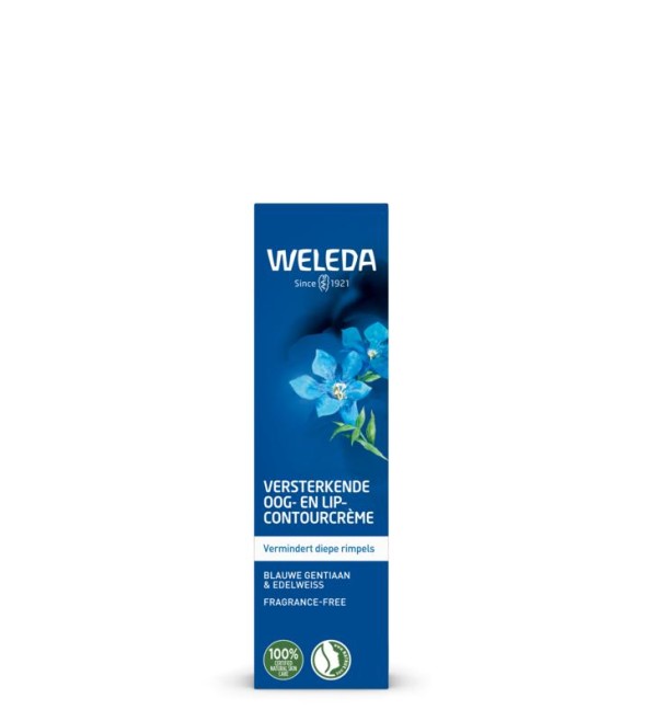 Weleda Blauwe gentiaan & edelweiss oog en lipcontourcreme 10 Milliliter