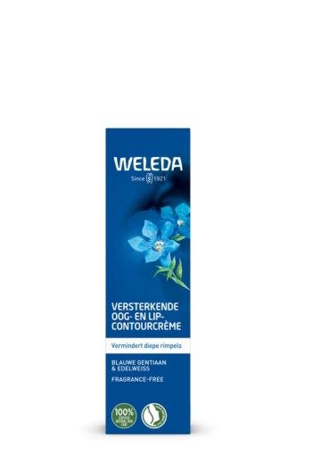 Weleda Blauwe gentiaan & edelweiss oog en lipcontourcreme 10 Milliliter