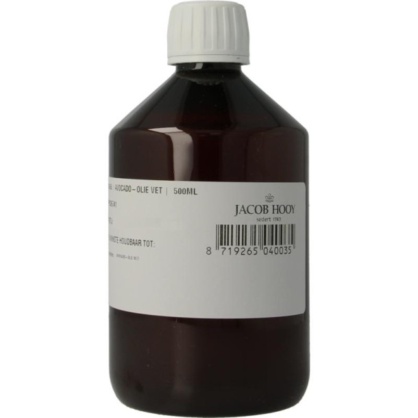 Jacob Hooy Avocado olie (500 Milliliter)