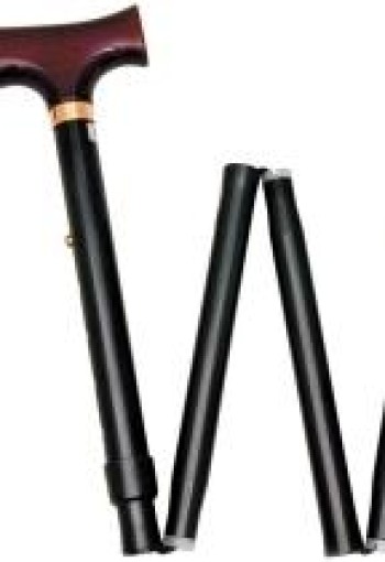 Able 2 Wandelstok opvouw zwart 74-84cm (1 Stuks)