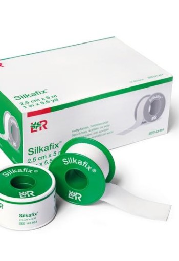 Silkafix Hechtpleister 9.2m x 2.5cm latexvrij (12 Stuks)