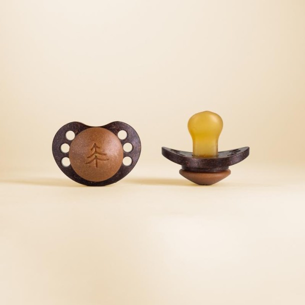 Skogen Baby Beech + coco orthodontic 6+ maanden (2 Stuks)