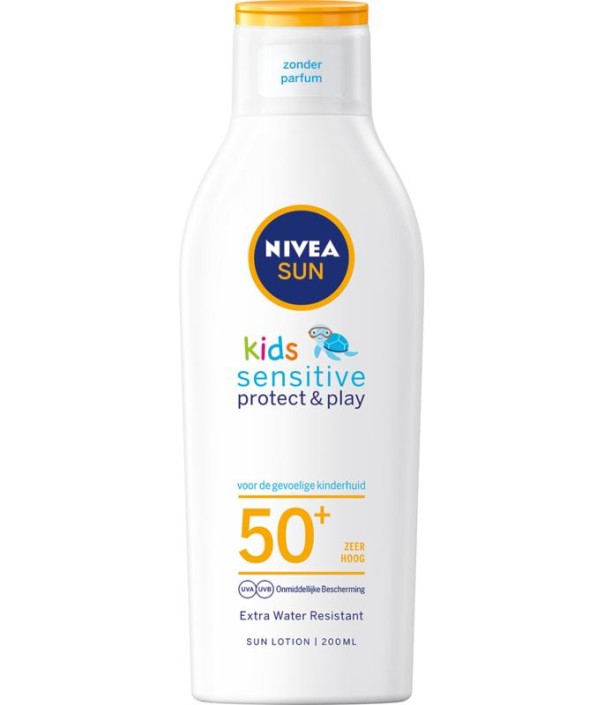 Nivea Sun protect & sensitive child sunmilk SPF50+ (200 Milliliter)