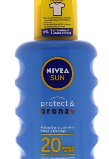 Nivea Sun protect & bronze zonnespray SPF20 (200 Milliliter)