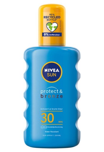 Nivea Sun protect & bronze beschermede spray SPF30 (200 Milliliter)