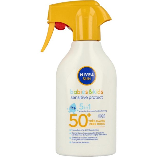 Nivea Sun kids sensitive spray SPF50+ (270 Milliliter)