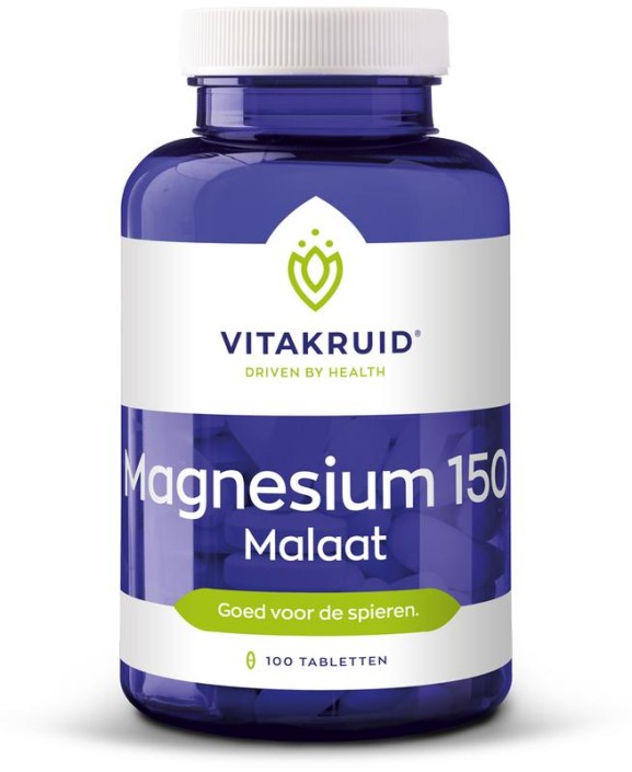 Vitakruid Magnesium 150 Malaat met Vitamine B6 (P-5-P) (90 Tabletten)