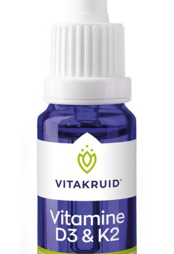 Vitakruid Vitamine D3 & K2 (MenaQ7) met druppelpipet (10 Milliliter)