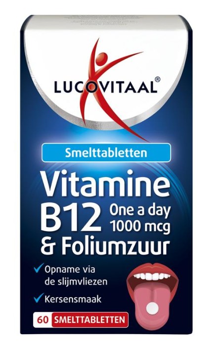 Lucovitaal B12 & foliumzuur smelttablet (60 Tabletten)