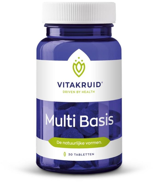 Vitakruid Multi Basis met natuurlijke vormen (30 Tabletten)
