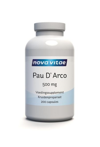 Nova Vitae Pau d'arco 500mg extract 5:1 (200 Capsules)