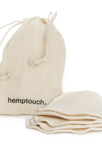 Hemptouch Reusable cotton pads + laudry bag (5 Stuks)