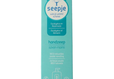 Seepje Handzeep eucalyptus & rozemarijn navulling (38 Gram)