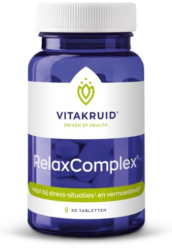 Vitakruid RelaxComplex oa Magnesium Tauraat & Vitamine D3 (30 Tabletten)