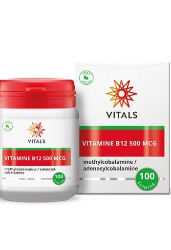 Vitals Vitamine B12 500mcg (100 Zuigtabletten)