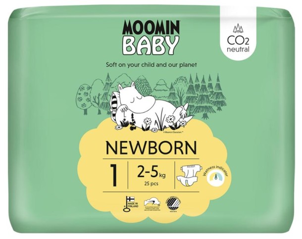 Moomin Baby luiers maat 1 (25 Stuks)