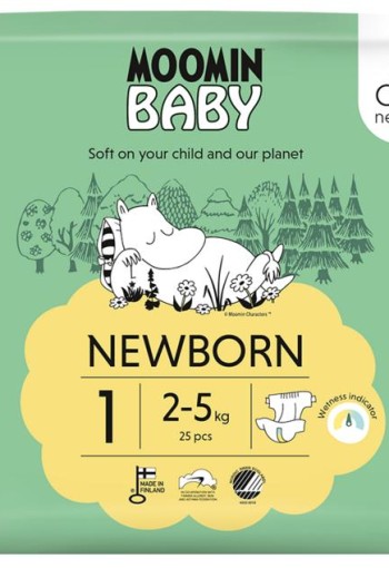 Moomin Baby luiers maat 1 (25 Stuks)