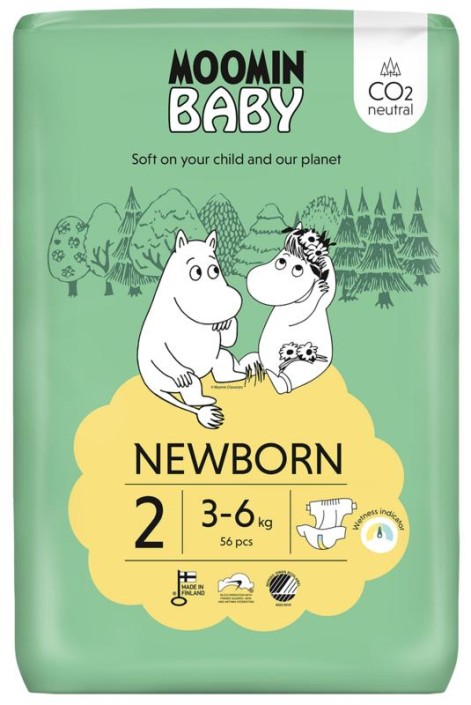 Moomin Baby luiers maat 2 (56 Stuks)