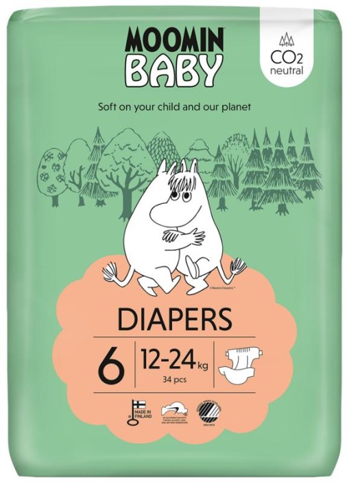 Moomin Baby luiers maat 6 (34 Stuks)