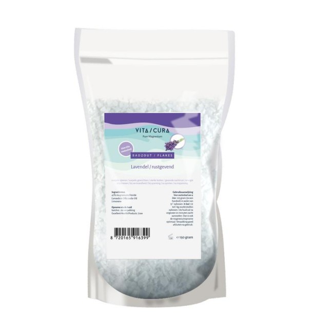 Vitacura Magnesium zout flakes lavendel (150 Gram)