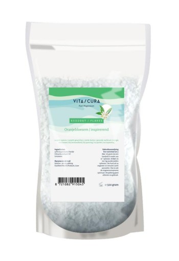 Vitacura Magnesium zout flakes oranjebloesem (500 Gram)