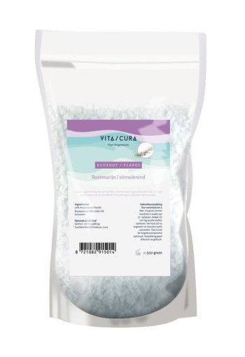 Vitacura Magnesium zout flakes rozemarijn (500 Gram)