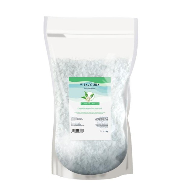 Vitacura Magnesium zout flakes oranjebloesem (1 Kilogram)