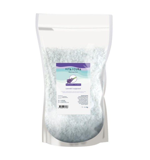 Vitacura Magnesium zout flakes lavendel (1 Kilogram)