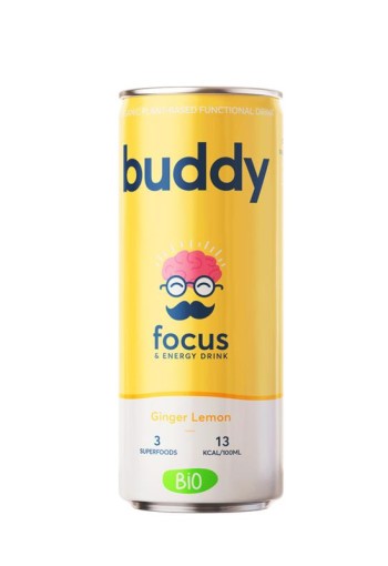 Buddy Drink ginger & lemon bio (250 Milliliter)