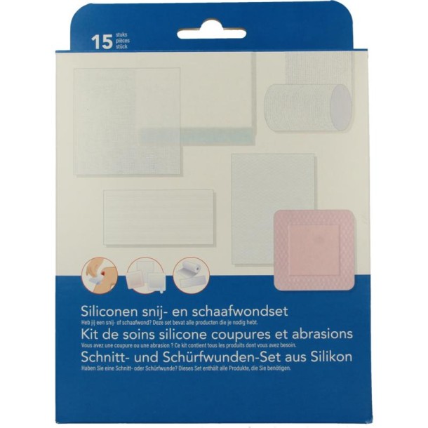 Heka Siliconen snij- en schaafwondset (1 Stuks)