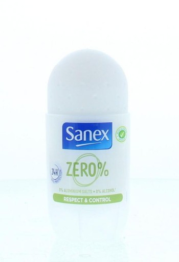 Sanex Deodorant roll-on zero % respect & control (50 Milliliter)