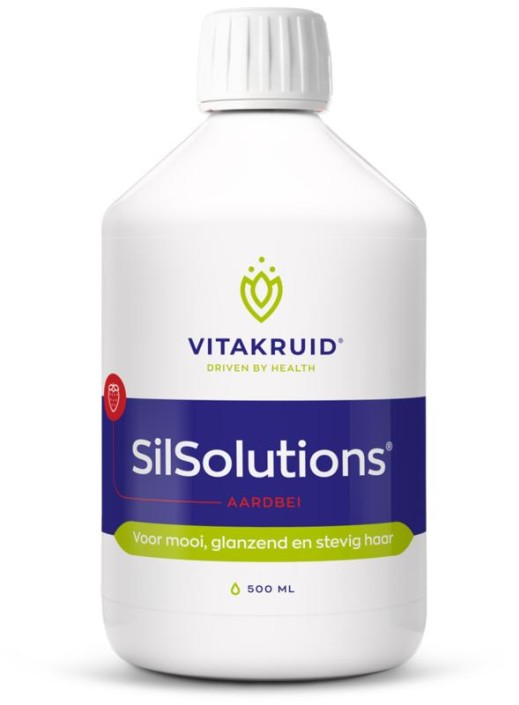 Vitakruid SilSolutions aardbei 500 (500 Milliliter)