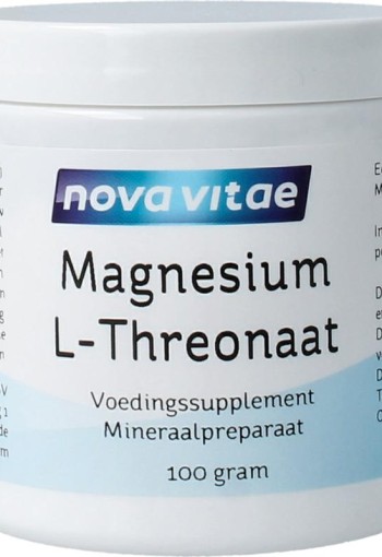 Nova Vitae Magnesium L-threonaat poeder (100 Gram)