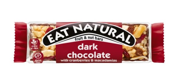 Eat Natural Pure chocolade met cranberries & macadamia (40 Gram)