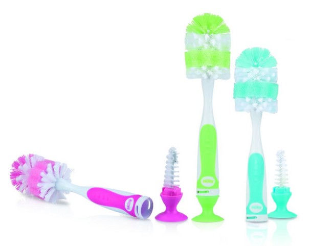 Nuby Fles & speenborstel zuignap (1 Stuks)