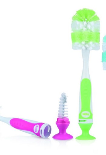 Nuby Fles & speenborstel zuignap (1 Stuks)