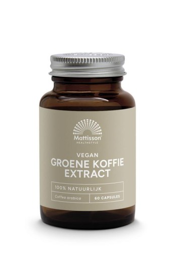 Mattisson Groene koffiebonen extract 500mg (60 Vegetarische capsules)