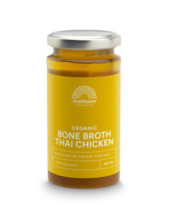 Mattisson Organic Thai chicken bone broth (240 Milliliter)