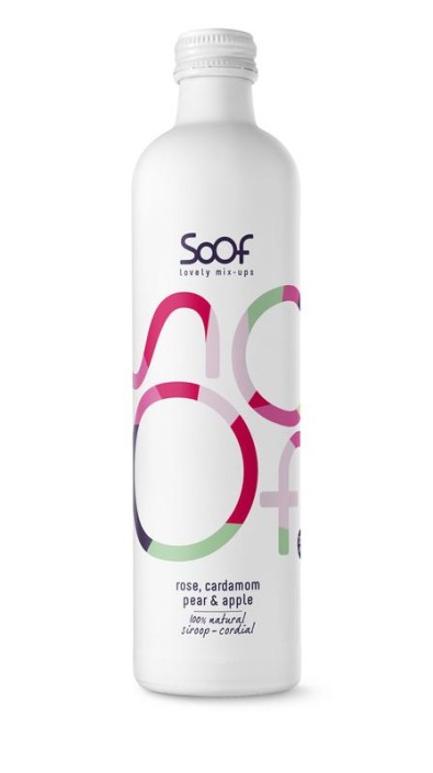 Soof Drinks Siroop kardemom peer & appel (340 Milliliter)