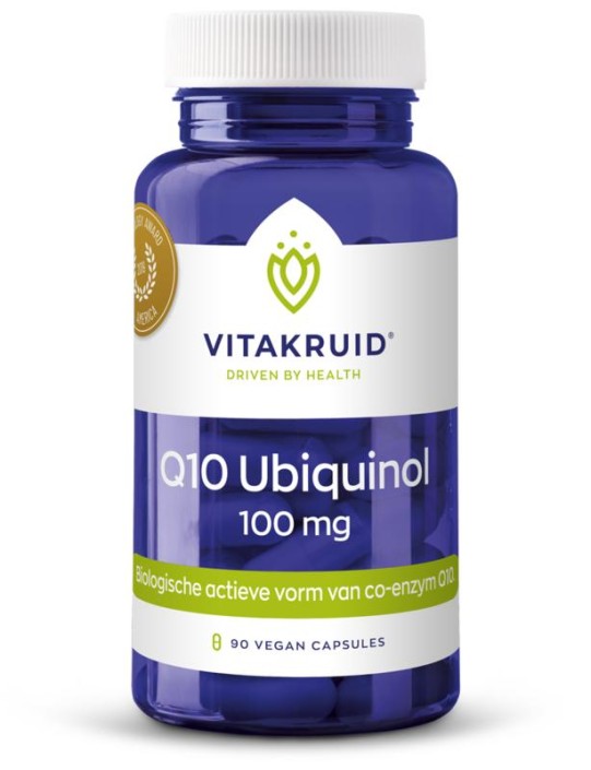 Vitakruid Co-enzym Q10 Ubiquinol actieve vorm Kaneka 100 mg (90 Vegetarische capsules)