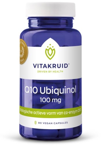 Vitakruid Co-enzym Q10 Ubiquinol actieve vorm Kaneka 100 mg (90 Vegetarische capsules)