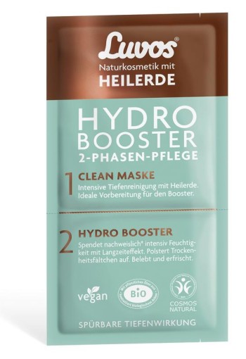 Luvos Crememasker hydro booster 2 fasen bio (9,5 Milliliter)